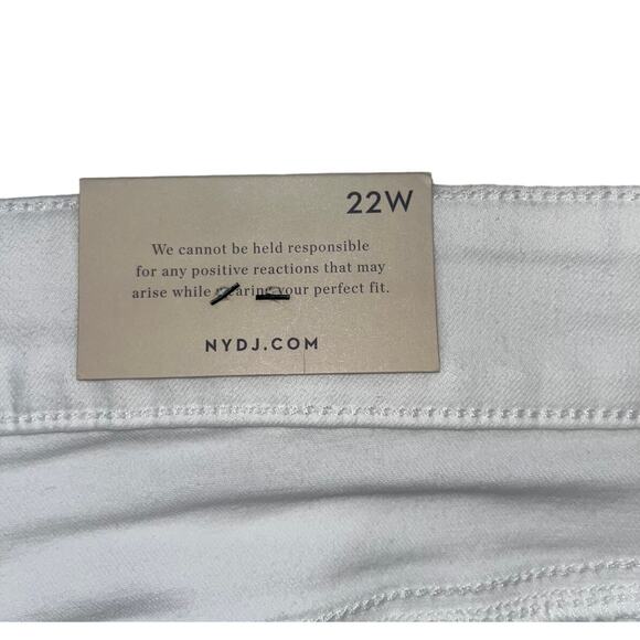 NYDJ Not Your‎ Daughters Jeans Plus 22W Marilyn Straight Crop with Fray Cuff NWT - Picture 10 of 16